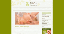 Desktop Screenshot of amba-therapies.co.uk