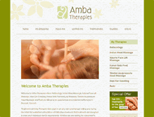 Tablet Screenshot of amba-therapies.co.uk